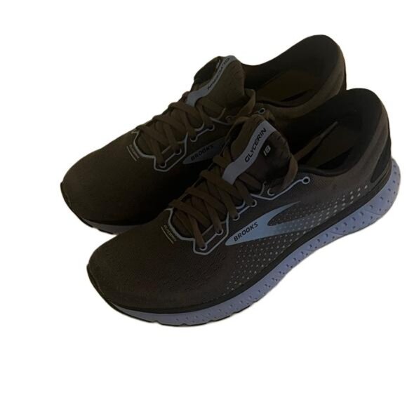 Brooks Glycerin 18 Women's Black and Blue Athletic Shoes, Size 10.5 - Picture 1 of 6